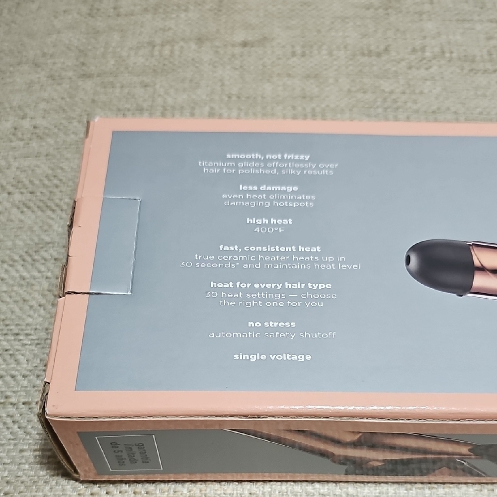 NEW Rose Gold Titanium 1-Inch Curling Iron CONAIR - Picture 6 of 13